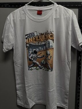 Bad Influence Graphic Tee - White